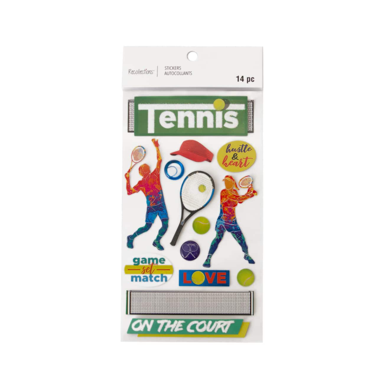 12 Pack: Tennis Stickers by Recollections™